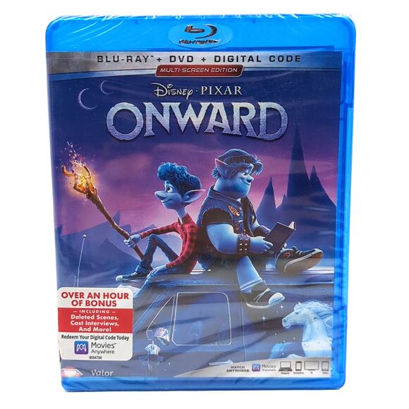 Onward Blu Ray DVD Digital Code Disney Pixar New Sealed Tom Holland Chris Pratt - Picture 1 of 2